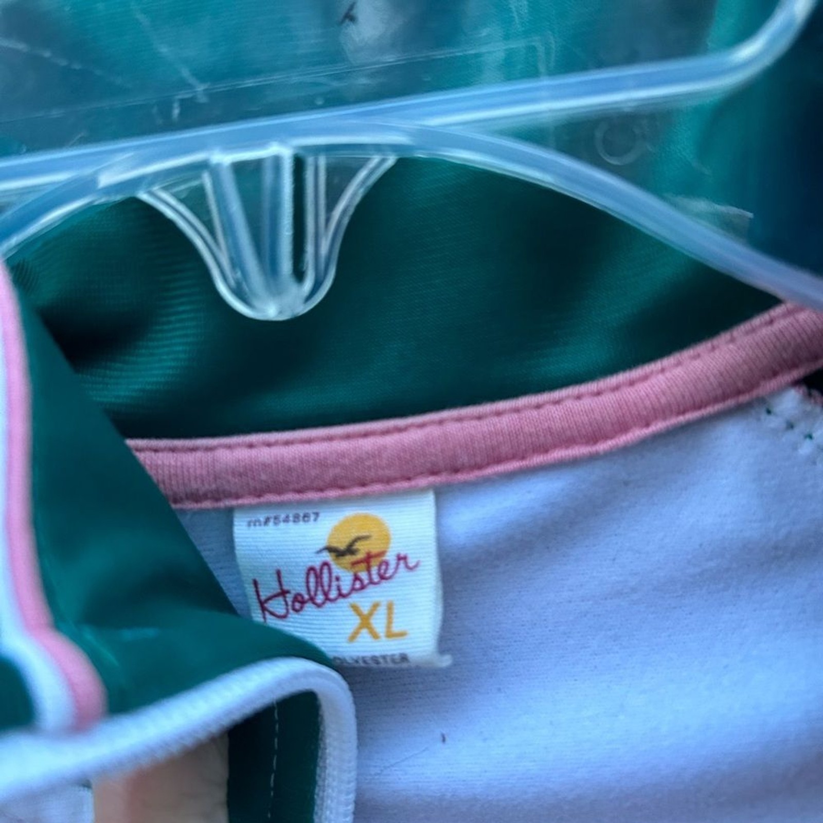 VTG Hollister XL track jacket Y2K preppy 2000s rare 90s image 4