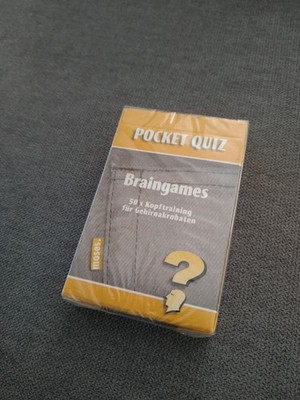 Pocket Quiz Braingames 50x Kopftraining für Gehirnakrobaten