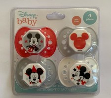 Disney Baby Mickey Mouse Pacifiers 4 Pack BPA-Free Orthodontic New Sealed