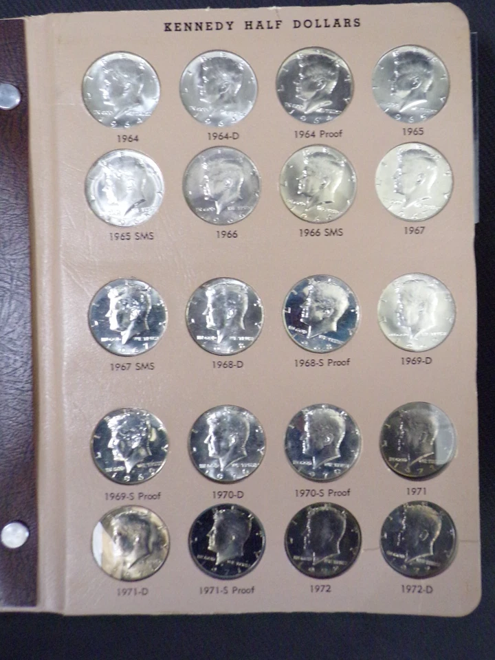 1964-2012 KENNEDY HALF-DOLLAR COLLECTION W/ SILVER PROOFS USA (160) .50¢ COINS - Image 3 of 4