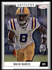 2024 SAGE Artistry #15 Malik Nabers Silver