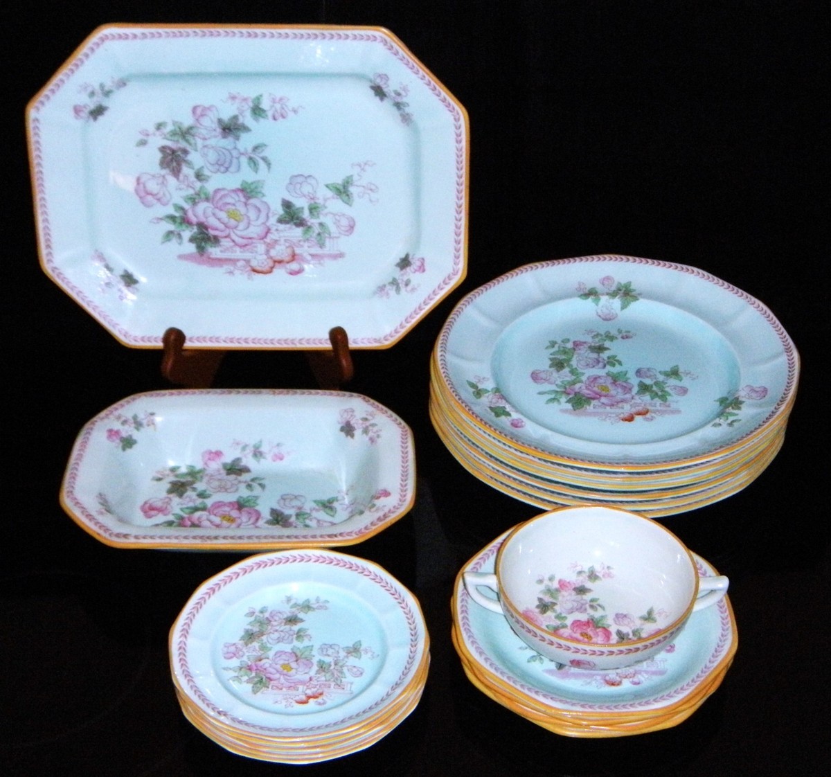 Vintage ADAMS CHINA Hand Painted Calyx Ware 
