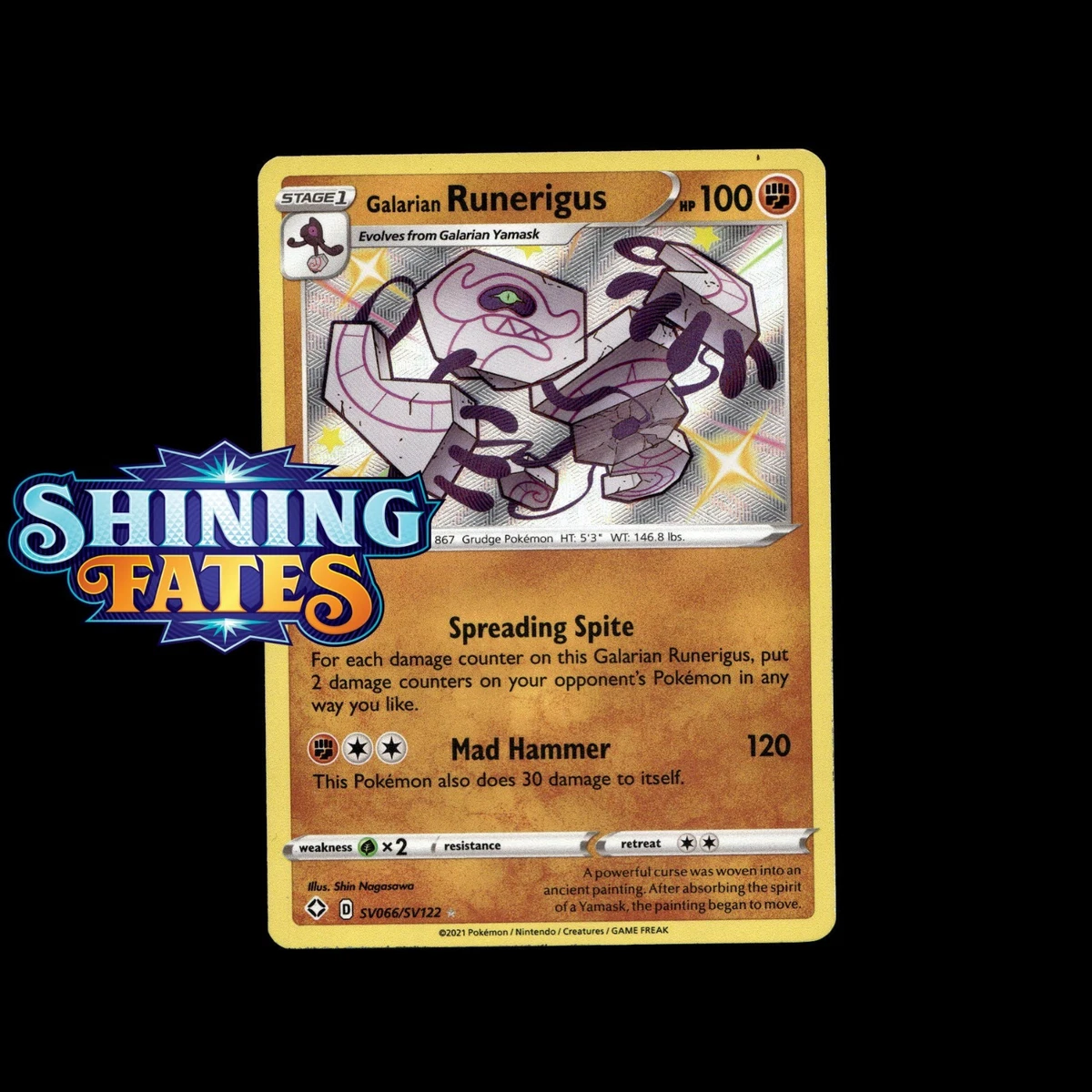 runerigus pokemon card value - Trick or Trade (2023) - Galarian put damage counters on the Attacking Pokémon equal to the damage done to this Pokémon NM ⋆˙⟡ GALARIAN RUNERIGUS Holo