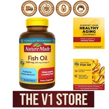 Pharmacist Recommended Omega-3 Fish Oil 1200mg  100 Softgels Daily Wellness