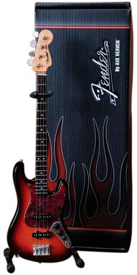 miniature - not playable instruments Axe Heaven Fender Jazz 3-Color Bass