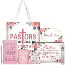 8 Pcs Pastor's Wife Appreciation Gifts Set Includes Leather Journal Pen Handb...