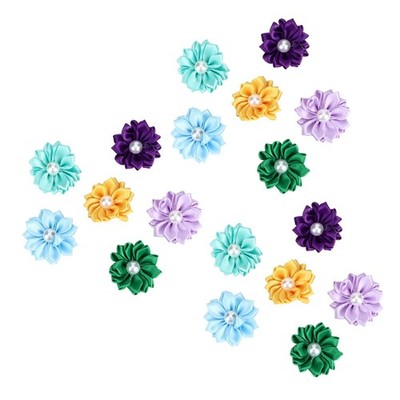 30x Pet Multicolor Flower Hair Bows Grooming Accessories For Cat Medium Smal SET