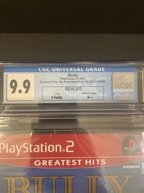 FACTORY SEALED!! CGC GRADED 9.9 A++ BULLY PS2 GREATEST HITS RARE GAME
