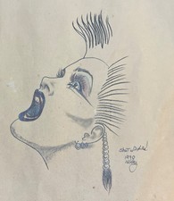 Shut Up Girl By Mickey, Butler PA 1990s tattoo flash Art - Drawing  airbrush