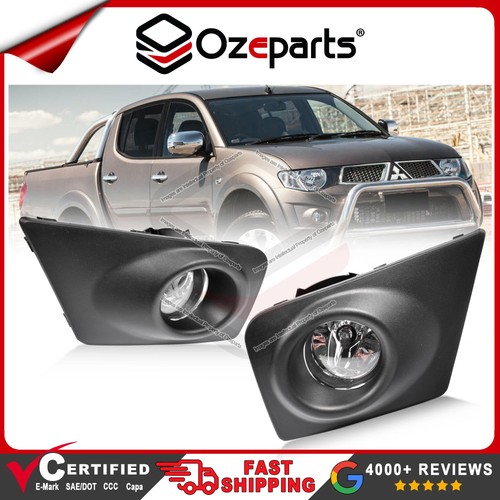 Full Set Fog Light Spot Driving Lamp KIT For Mitsubishi Triton MN Ute 2009~2015 - Picture 1 of 6