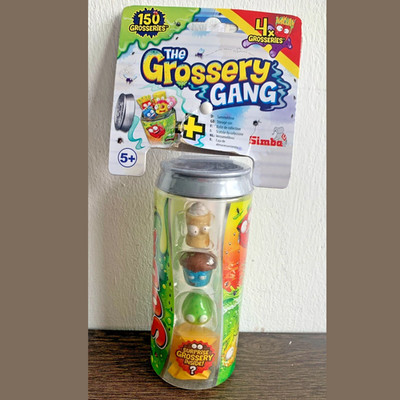 Simba Grossery Gang Sammelfiguren, 4er Pack in Dose, Spielzeug