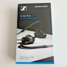 Sennheiser IE 100 PRO Black Wired In-Ear Monitor Earphones IEM Detachable Cable