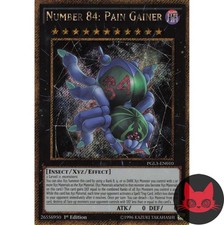 Yugioh Nummer 84: Pain Gainer PGL3-DE010 Gold Secret Rare 1. Auflage NM