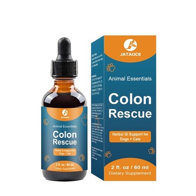 Colon Rescue Herbal Support for Dogs Cats,100% Organic Grade Herbs Laxative,H...