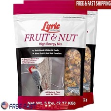 Fruit and Nut Wild Bird Seed High Energy Wild Bird Food Attracts Birds 10lb Pack