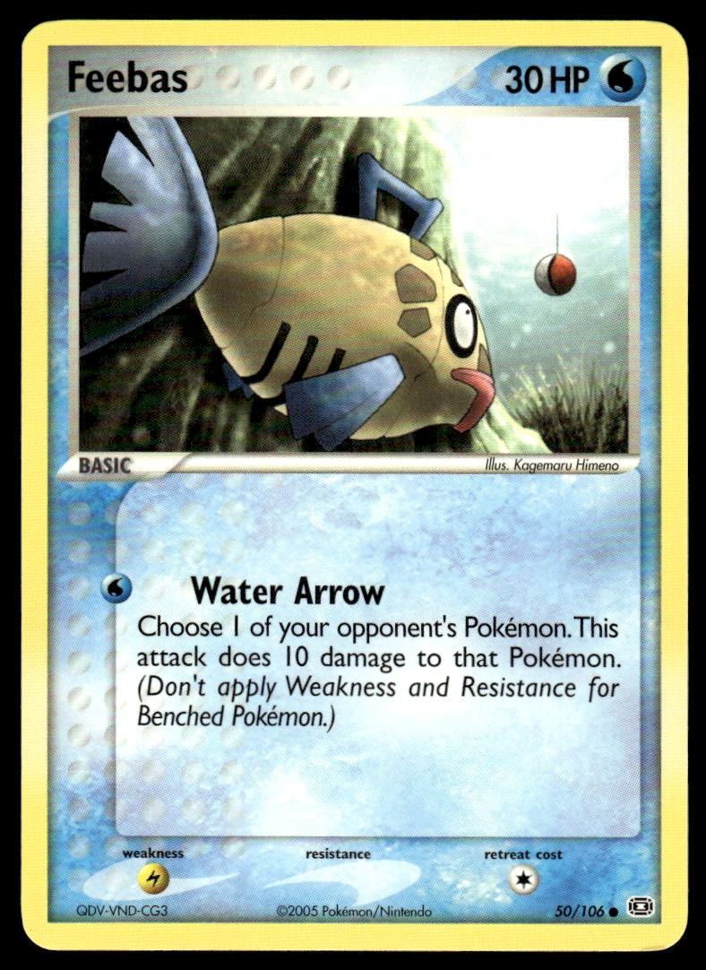Pokemon TCG Emerald #50/106 Feebas NM