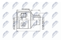 Gelenksatz Antriebswelle NTY NPW-MZ-014 FüR Mazda 626 GW GF 5 Station Wagon GF8P