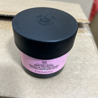 The Body Shop British Rose Fresh Plumping Mask 75ml Hydrate Glow Neu
