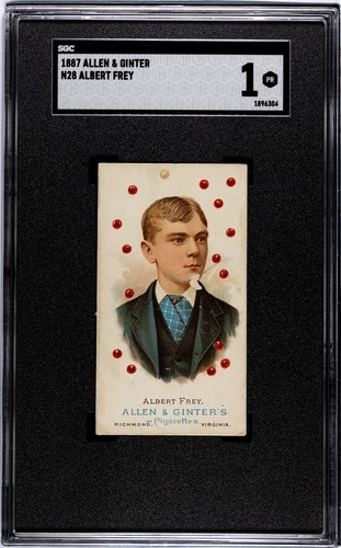 1887 N28 Allen & Ginter #20 Albert Frey — SGC 1