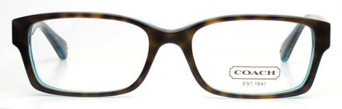 COACH HC6040 Brooklyn 5116 Dark Tortoise Teal Womens Eyeglasses 52-16-135 B:33 - Picture 3 of 16