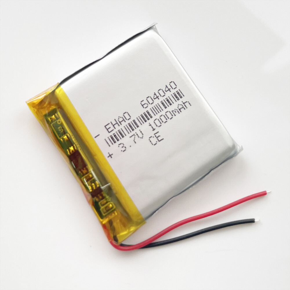 3.7v 1000mAh Lipo Rechargeable Battery 604040 For Mobile Phone GPS