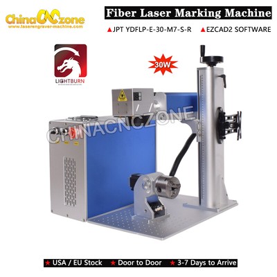 JPT MOPA 30W Fiber Laser Engraver Marking Machine Fit For LightBurn EU Ship