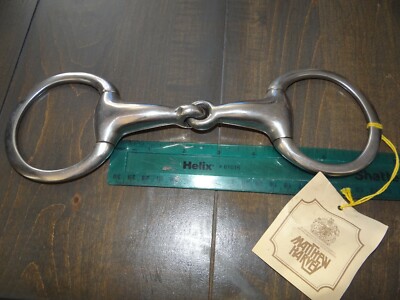4 1/2'' Stainless Steel Eggbutt Snaffle bit Matthew Harvey & Co Ltd 