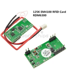 1/2/5PCS Set RDM6300 UART 125Khz EM4100 RFID Card Key ID Reader RF Module
