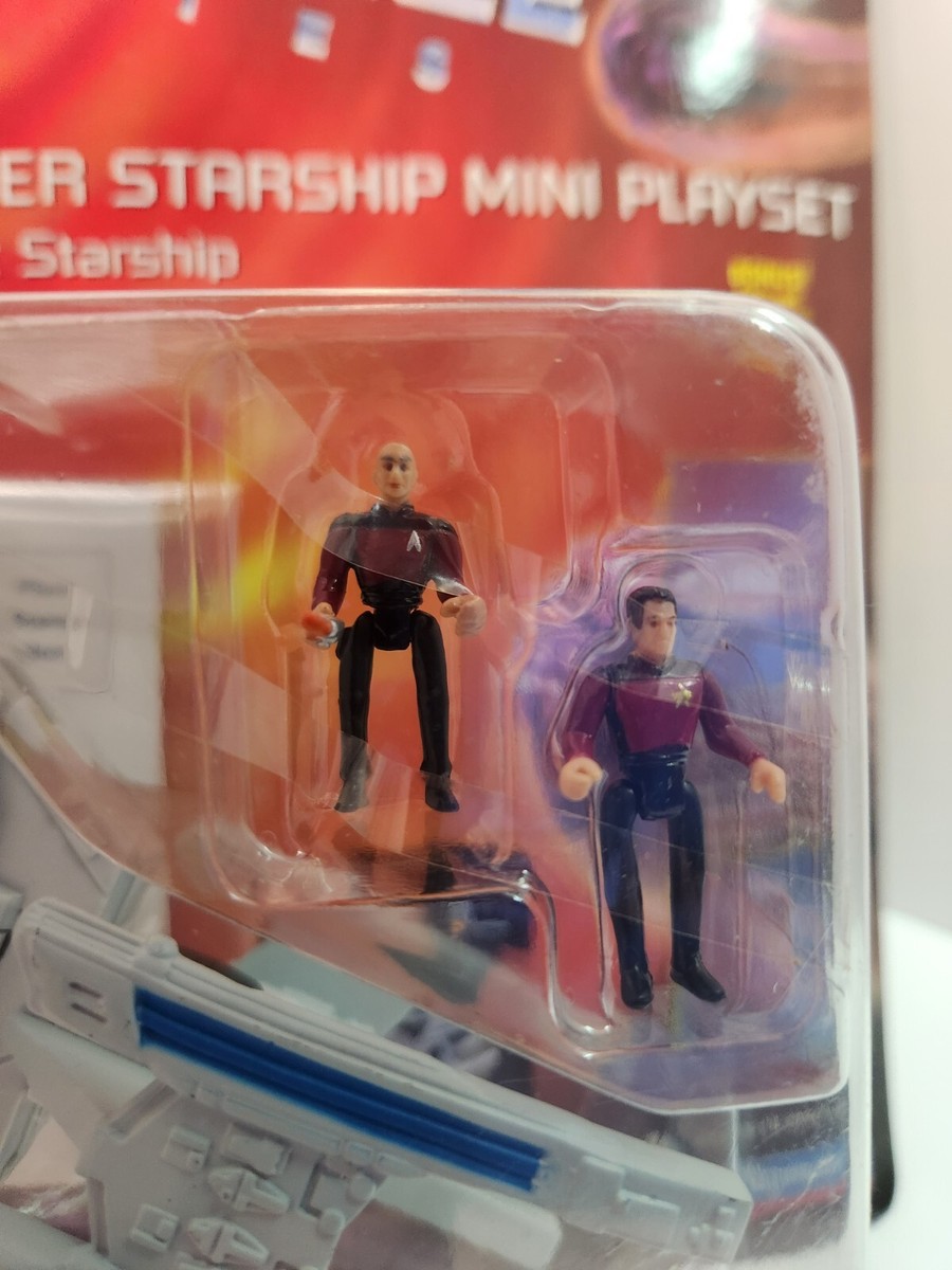【中古】Stargazer's Atlas 1995 Playmates Star Trek Innerspace U.S.S. Stargazer Starship Mini