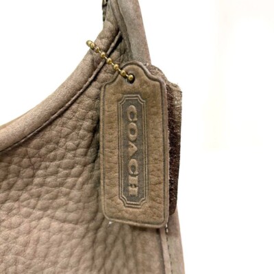 Extremely Rare Made In USA Old Coach 4396 One Shoulder Beige