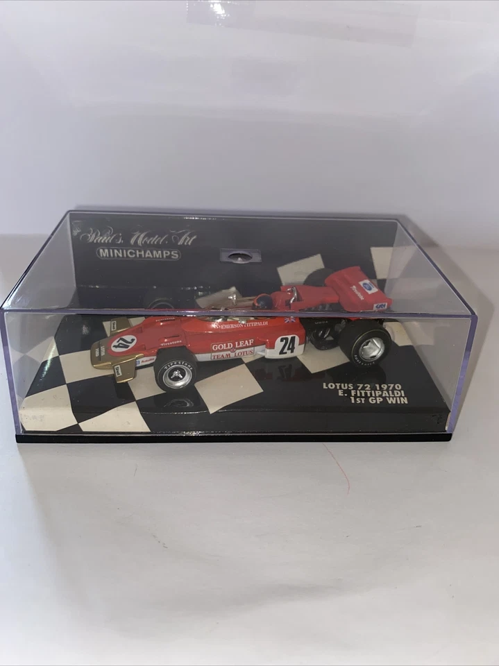 MINICHAMPS LOTUS 72 anno 1970 Motore COSWORTH E.FITTIPALDI 1st GP WIN scala1/43 - Immagine 4 di 4