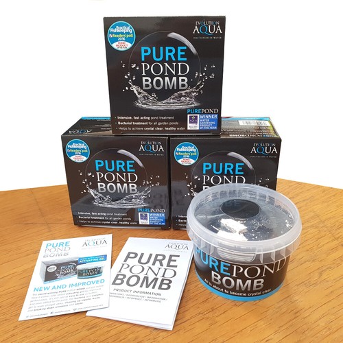 Evolution Aqua PURE Pond Bomb x3 friendly bacteria for clear