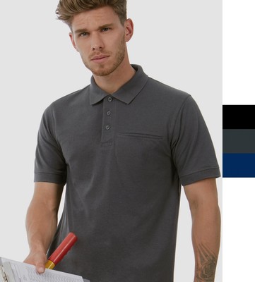 10er Pack Herren Workwear Blended Pocket Poloshirt B&C 60°C waschbar Energy Pro 