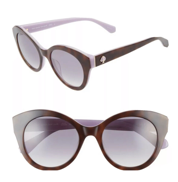 Kate Spade Karleighs Cat Eye 51 mm Sunglasses in Havana Plum  display picture 2