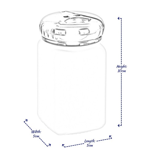 Salz- und Pfefferstreuer Töpfe Gewürzgläser Set Glasspender Aufbewahrung Cruet 3x - Bild 6 von 6