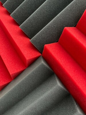 Pannelli Fonoassorbenti Rossi A Articoli Per Insonorizzazione Di Studi Di Registrazione - Foto 12