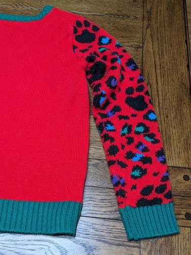 Holiday Time Ugly Christmas Sweater Festive Cats Youth Size XL 14/16 Plus - Picture 9 of 15