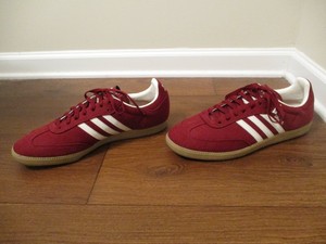 Rare Brand New With Box Size 13 Adidas Samba Hemp Shoes Maroon White Gum Ebay