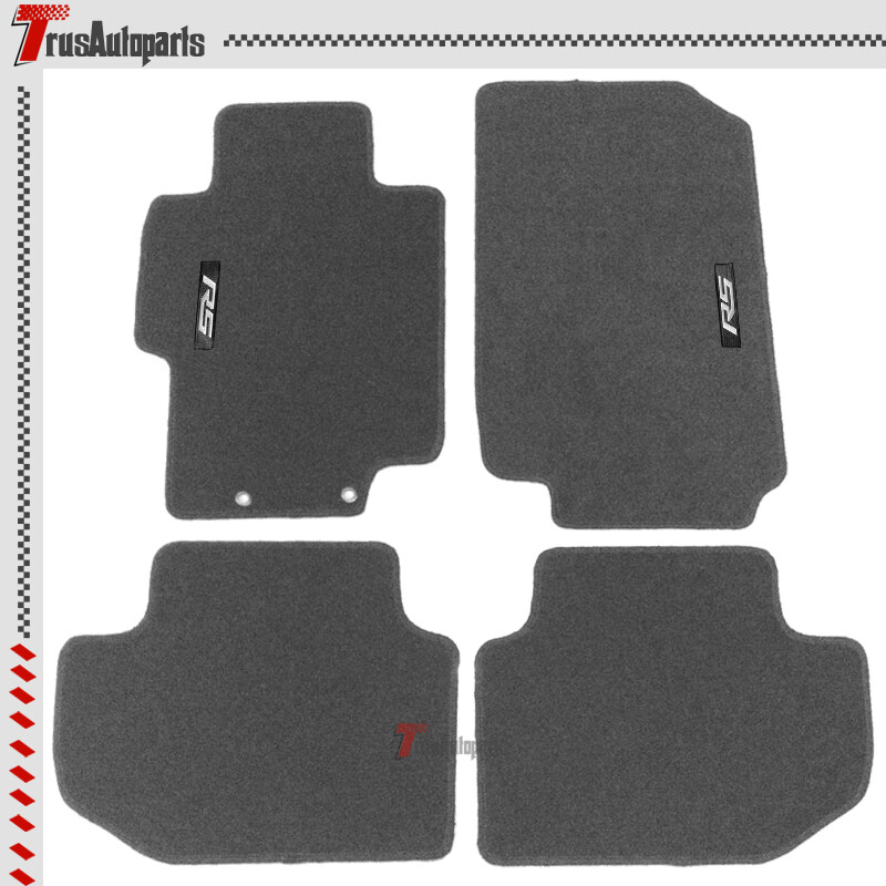 For 0307 Honda Accord Coupe Floor Mat Grey Nylon Carpet Front Rear w