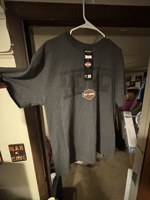 NWT HARLEY DAVIDSON TSHIRT OCEAN STATE WARWICK RI GREY LARGE