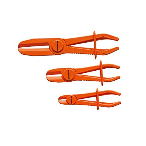 Juego de tenazas abrazaderas para tubos flexibles, Ø 0-60 mm, 3 piezas