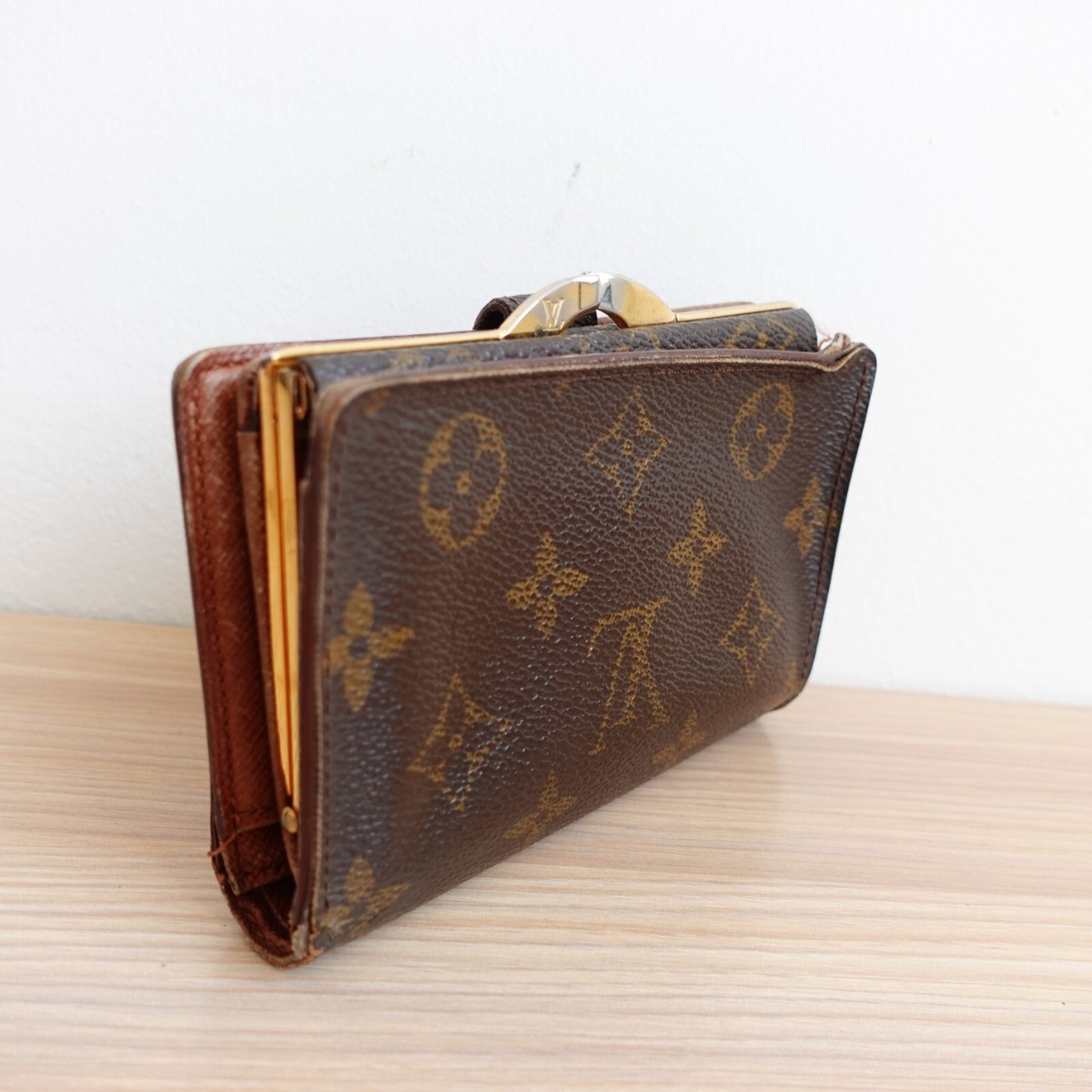 Vintage Louis Vuitton Wallet Leather Monogram Logo Bifold Portefeuille  Viennois