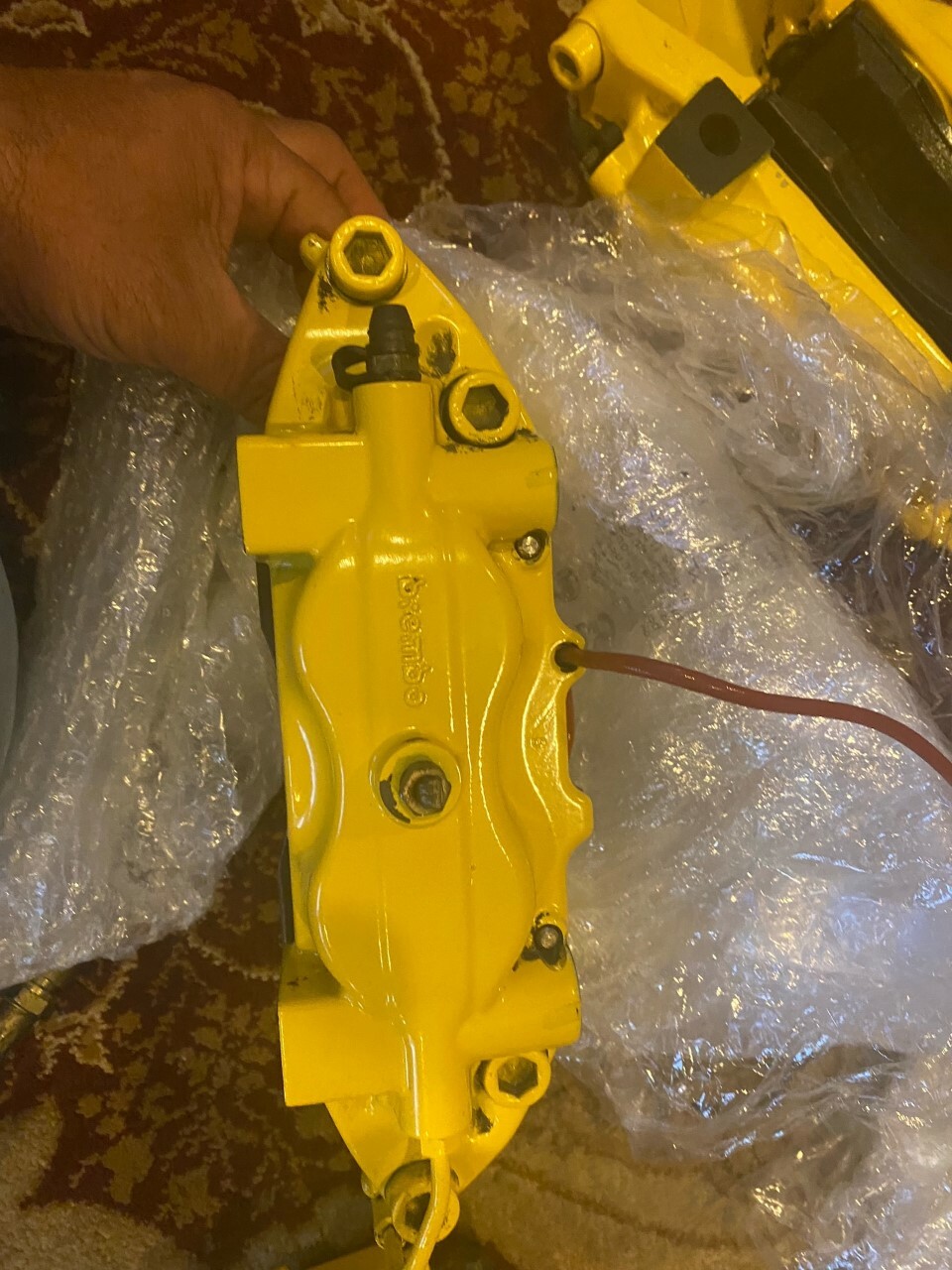 Ferrari 612 Scaglietti , SET OF 4 Calipers , Yellow, BREMBO F430