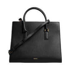 VERSACE Bag Black Large Leather TopHandle Shoulder Crossbody Women Borse 2150usd