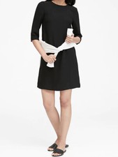 NWT Banana Republic New $98.50 Women Black Mod Mini Dress Size 2