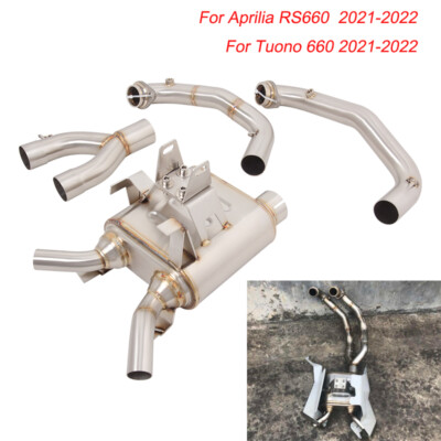 Motorcycle Exhaust System Header Link Pipe For Aprilia RS 660 Tuono 660 2021-25