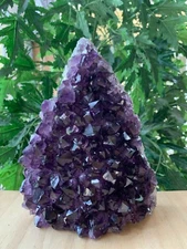 Extra Large Uruguayan Deep Purple Amethyst Cluster, Amethyst Geode, Raw Amethyst