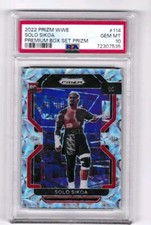 2022 Panini Prizm WWE Premium Box Set Solo Sikoa RC 114 017/199 PSA 10