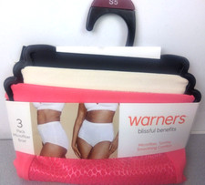 Warner's Blissful Benefits Tummy Smoothing 3 Pack Briefs Size S 5 - New 64