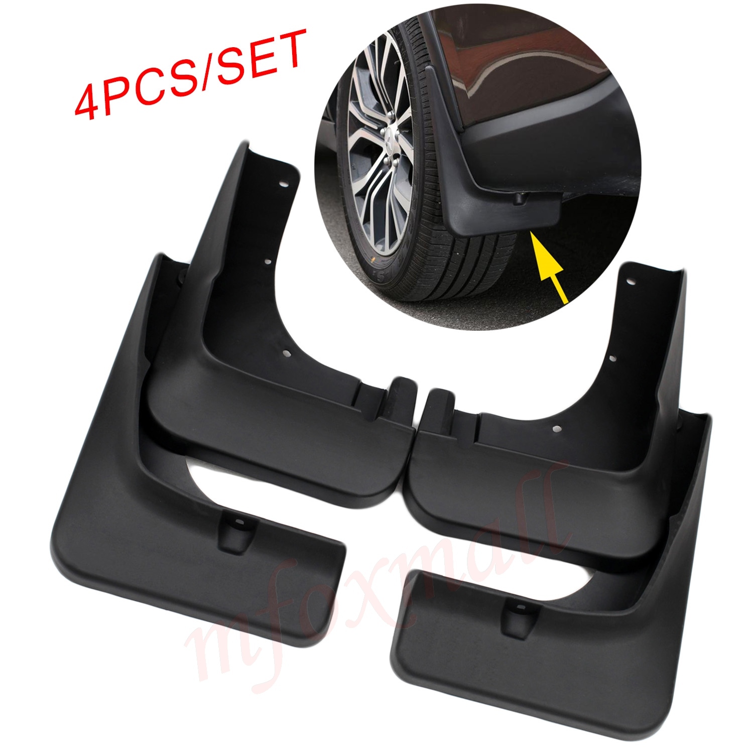 For 2016-2021 Mitsubishi Outlander F+R Splash Guard Mud Flap Fender Mudguard 4X